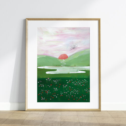 Poster: zonsondergang