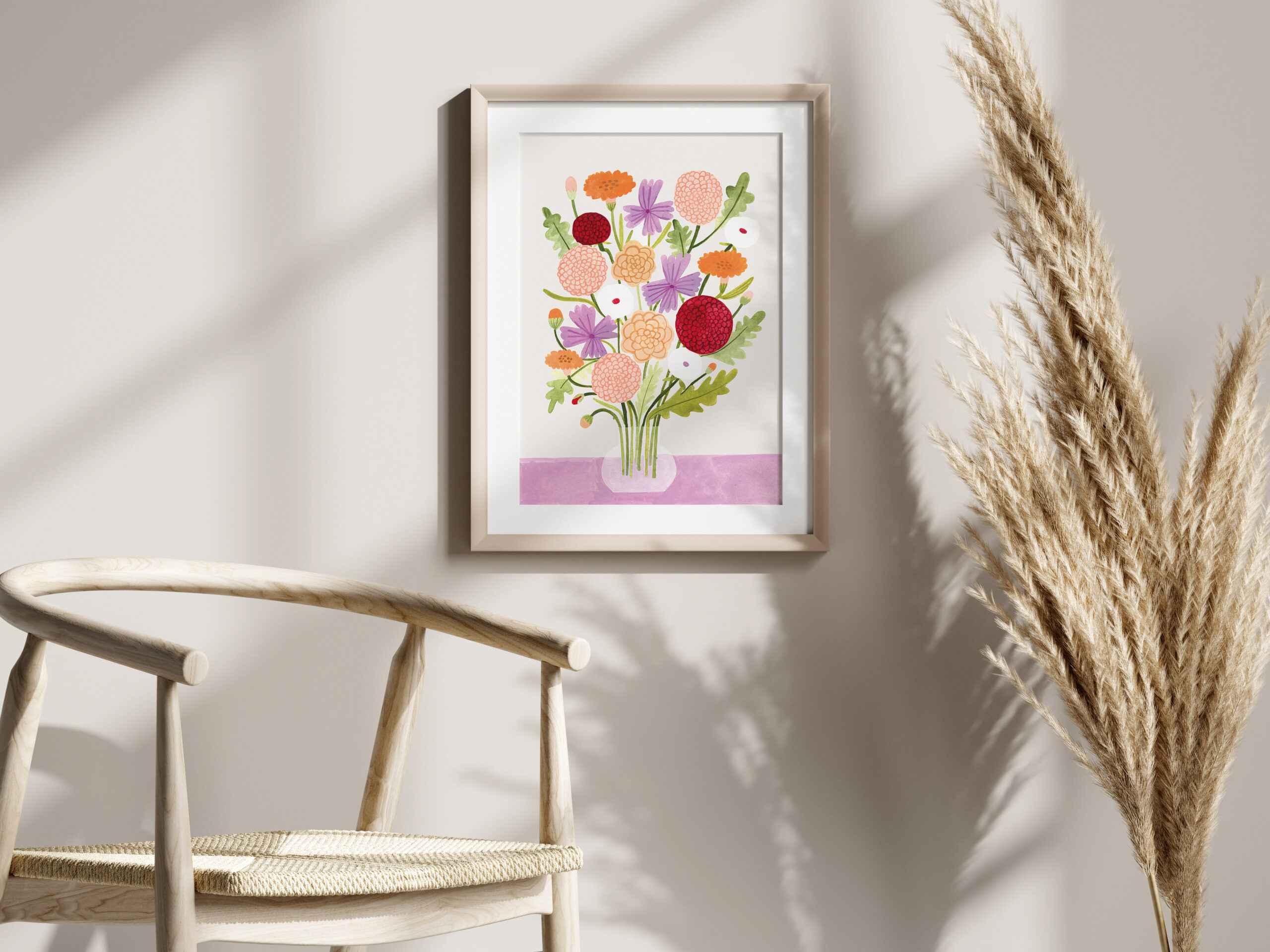 Poster: kleurrijk boeket bloemen - Afbeelding 3