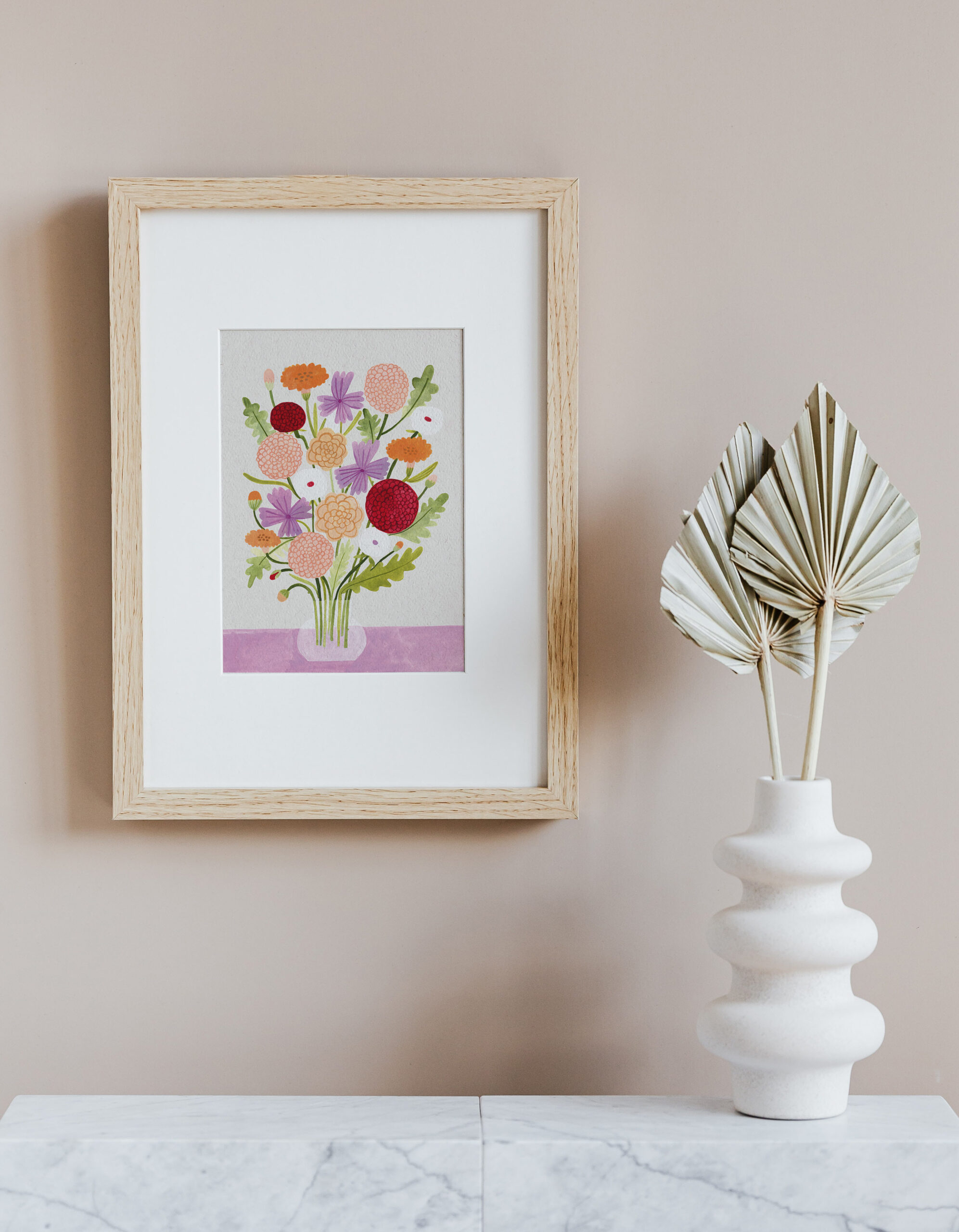 Poster: kleurrijk boeket bloemen - Afbeelding 2