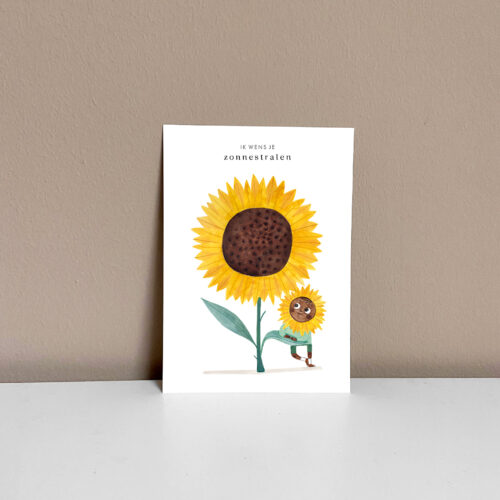 A6 kaart ik wens je zonnestralen