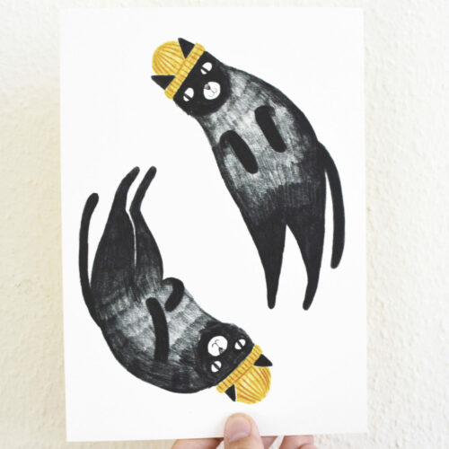 A5 kaart Katten